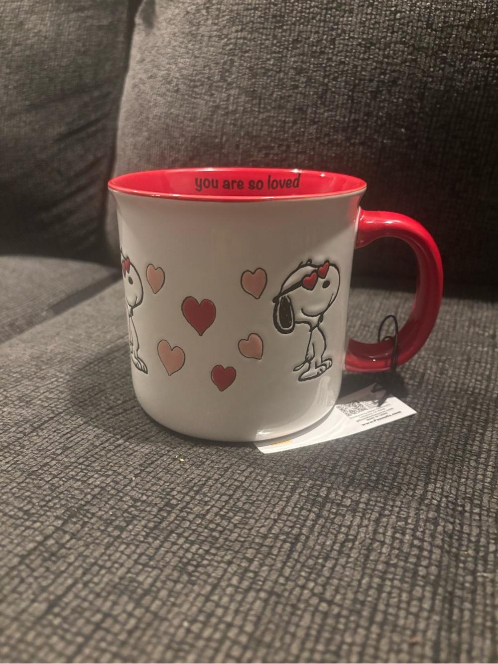 Peanuts snoopy Joe cool oversized you are so loved mug